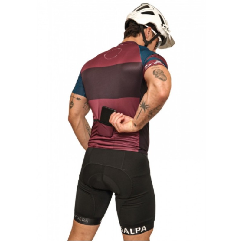 Jersey De Ciclismo -salpa Eupen- Talle S. Violeta Y Azul. Unisex