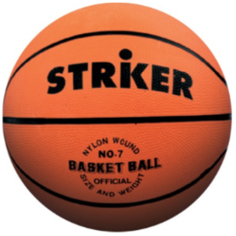 Pelota Básquet Nº 7 Striker Goma. (naranja)