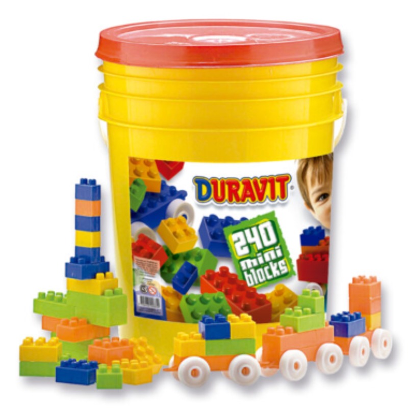 Blocks. Bloques Mini. Balde De 240 Piezas. Duravit. (662)