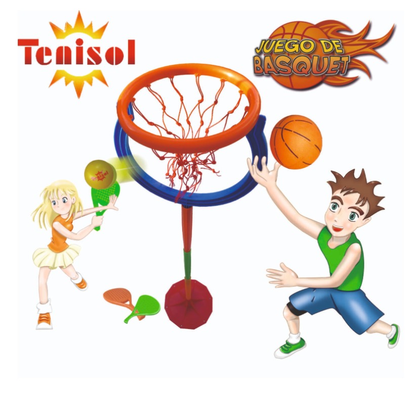 Basquet + Tenisol. 2 En 1. Pvc. Juegosol