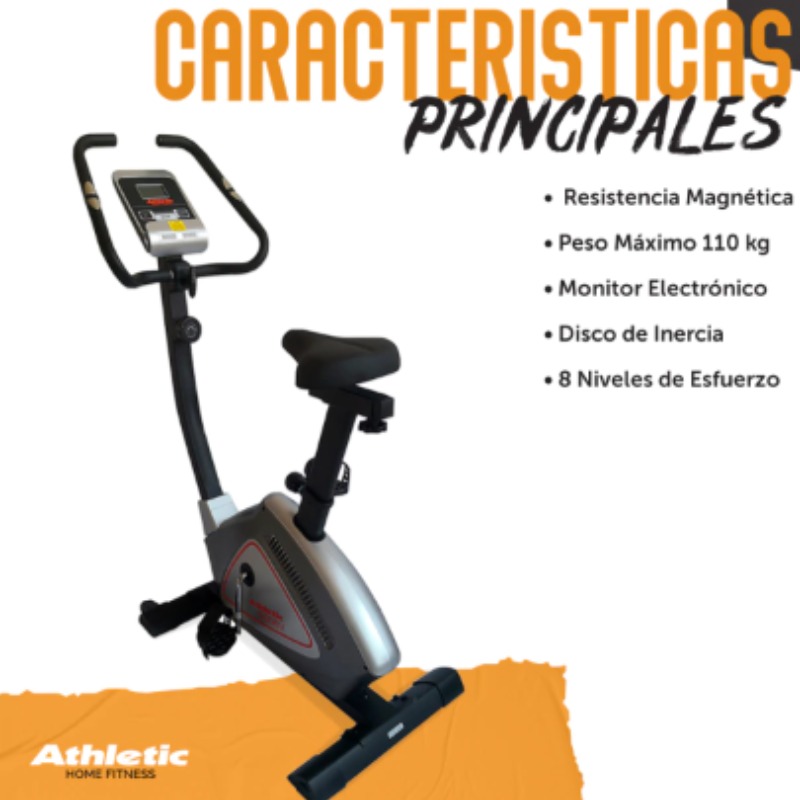 Bicicleta Fija Vertical Athletic 500bv. Peso Max. 110. Kg.