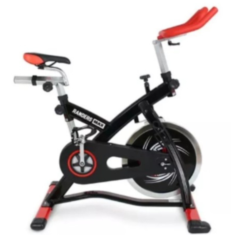 Bicicleta De Spinning Randers Fc-58h Con Cadena. Peso Max. 140 Kg.  Disco De Inercia 18 Kg.