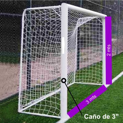 Arco Futbol Baby De 3 X2 Mts