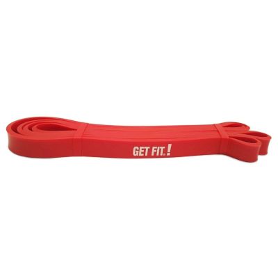 Banda  P/ Asistencia En Dominadas - Superband -  2 Mts X 1.3 Cm De Ancho  - Marca Get Fit - Rojo