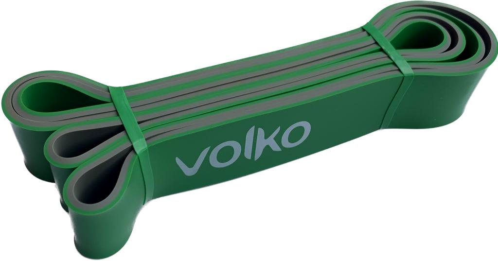 Banda P/  Dominadas Bicolor - Superband - 2 Mts X 4.4cm. - Marca Volko- Verde  Y Gris