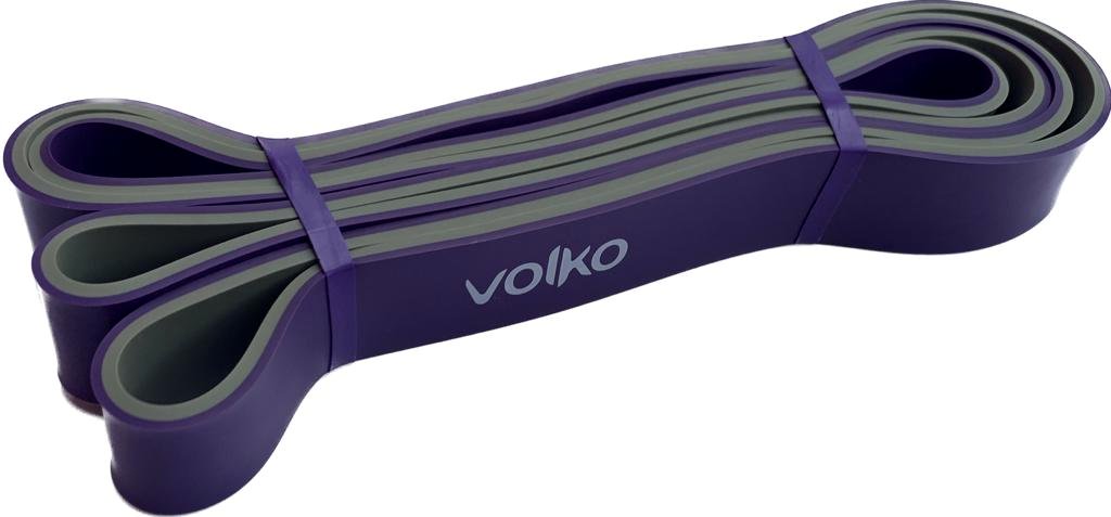 Banda P/  Dominadas Bicolor- 3.2 - Superband - 2 Mts X 3.2 Cm. - Marca Volko- Violeta Y Gris