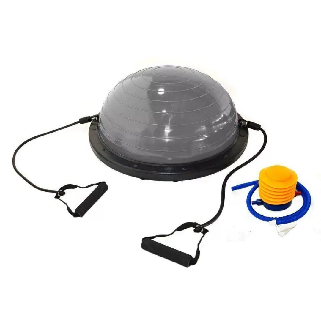 Bosu Dome 60 Cm Con Inflador  Y Bandas   Importado  - Powertech