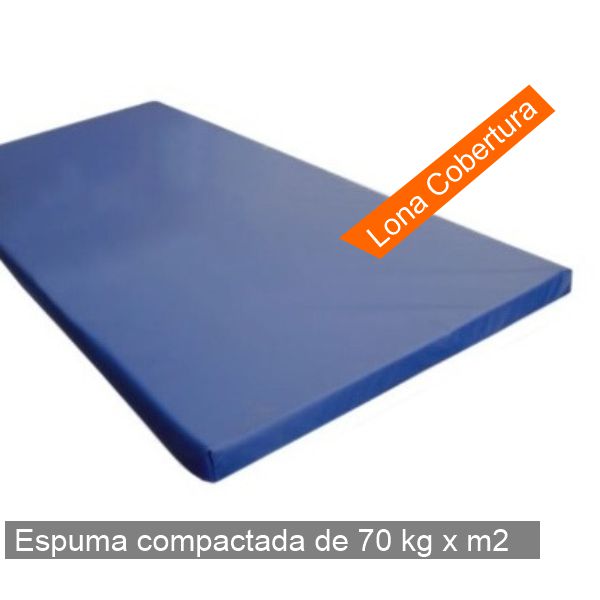 Colchoneta De 2 X 1 X 0,06 Mts. Espuma Compactada (70 Kgs) Lona Cobertura. Color Azul Marino. 