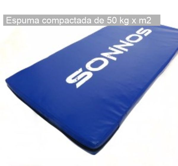 Colchoneta Sonnos De 1 X 0,50 X 0,04 Mts. Compactado De 50 Kg. Lona Bagun