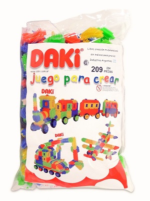 Daki - Juego Para Crear De 224 Incluye Ruedas Y Cabezas  Piezas  (cod. 209)