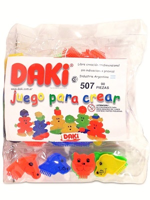 Daki - Juego Para Crear De 90 Piezas ( Incluye 4 Ruedas   (cod. 507)