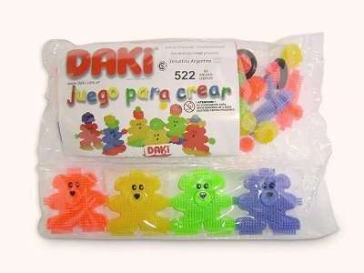 Daki - Juego Para Crear De 62 Piezas -con Ositos  (cod. 522)