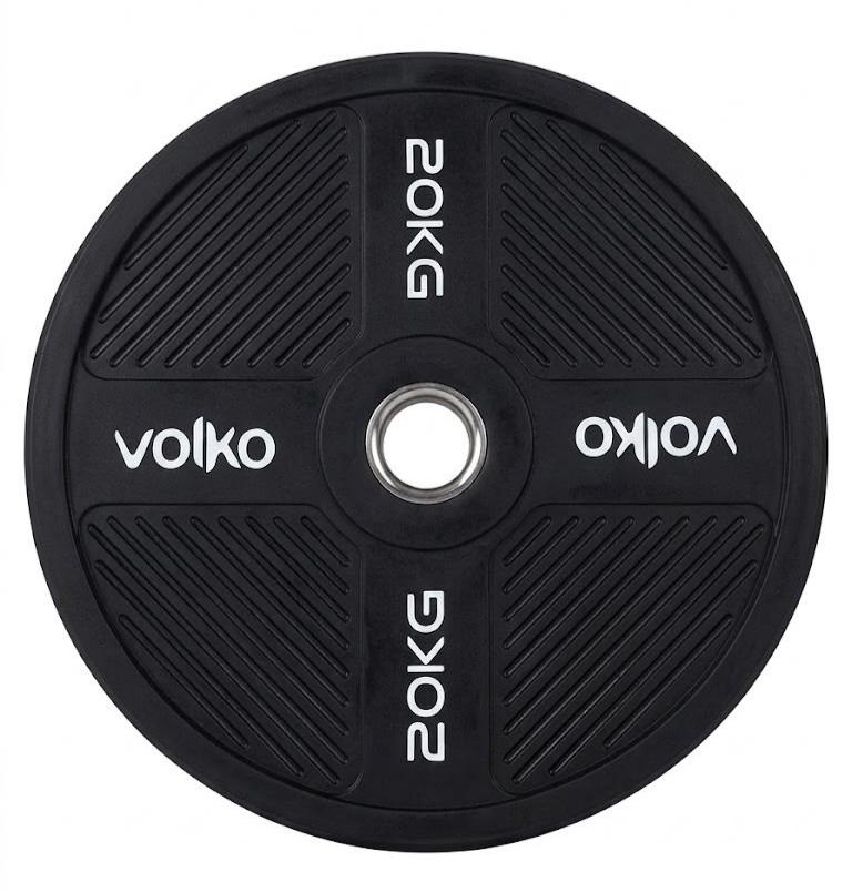 Disco Bumper De 20 Kg. Volko Evo. Caucho. 