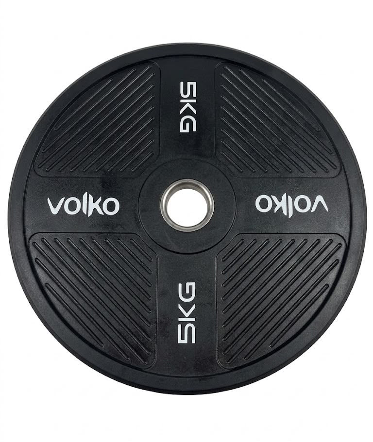 Disco Bumper De 5 Kg. Volko Evo. Caucho. 