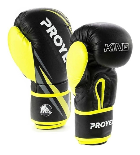 Guante Boxeo C/velcro Cuero Sint  -king- 10 Oz - Marca Proyec