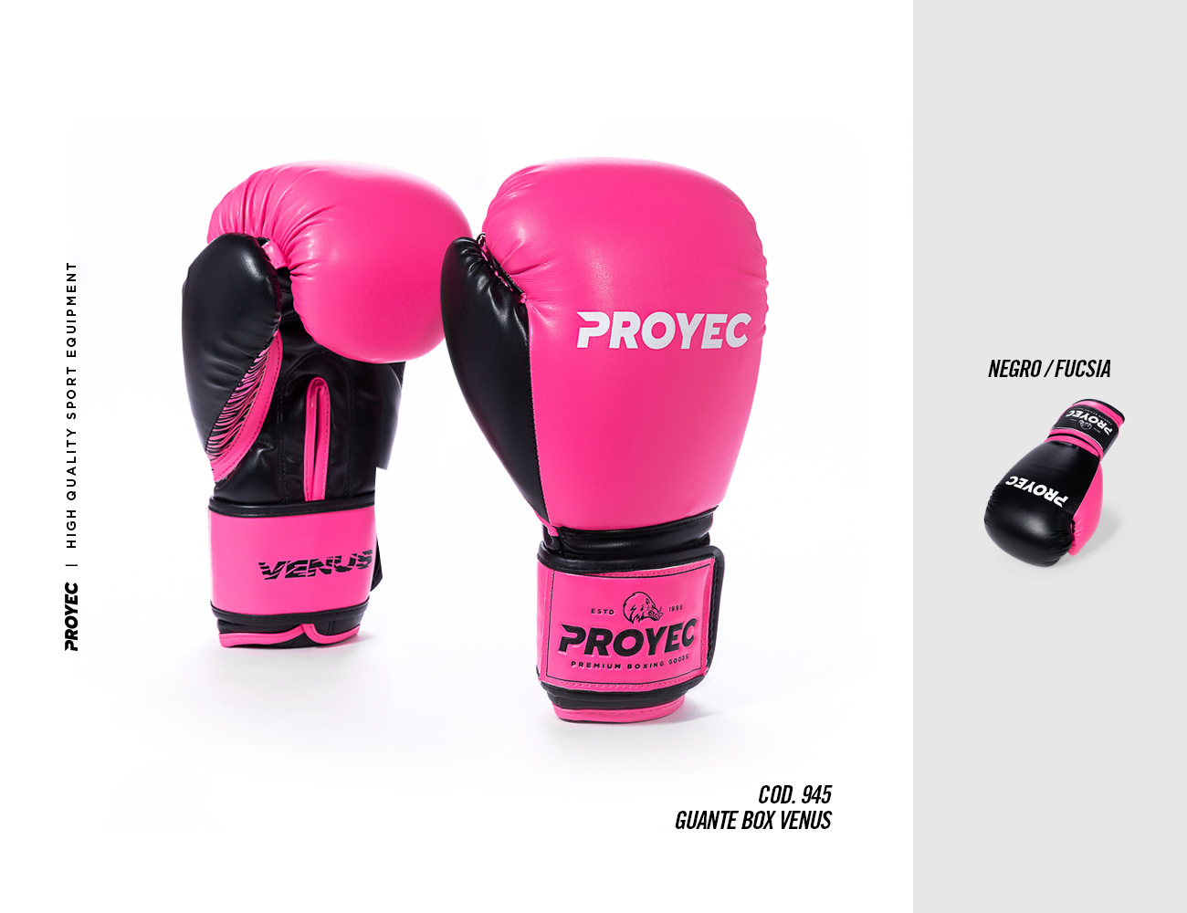 Guante De Box Proyec - Modelo Venus -  8 Oz
