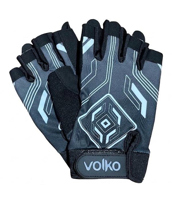 Guante De Fitness Volko - Blanco Y Negro. Talle Xl.