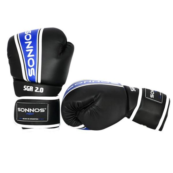 Guante De Boxeo Marca Sonnos -mod. Sgr 2.0 - (fab) Con Abrojo -10 Oz