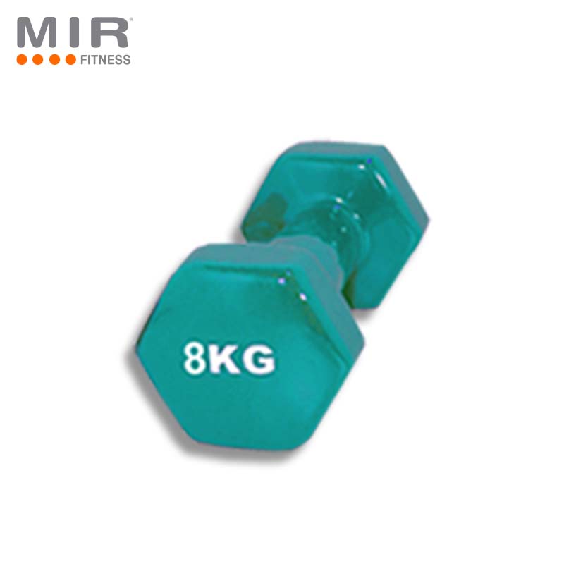 Mancuerna De Fundicion Rec. En Vinilo De 8 Kg  