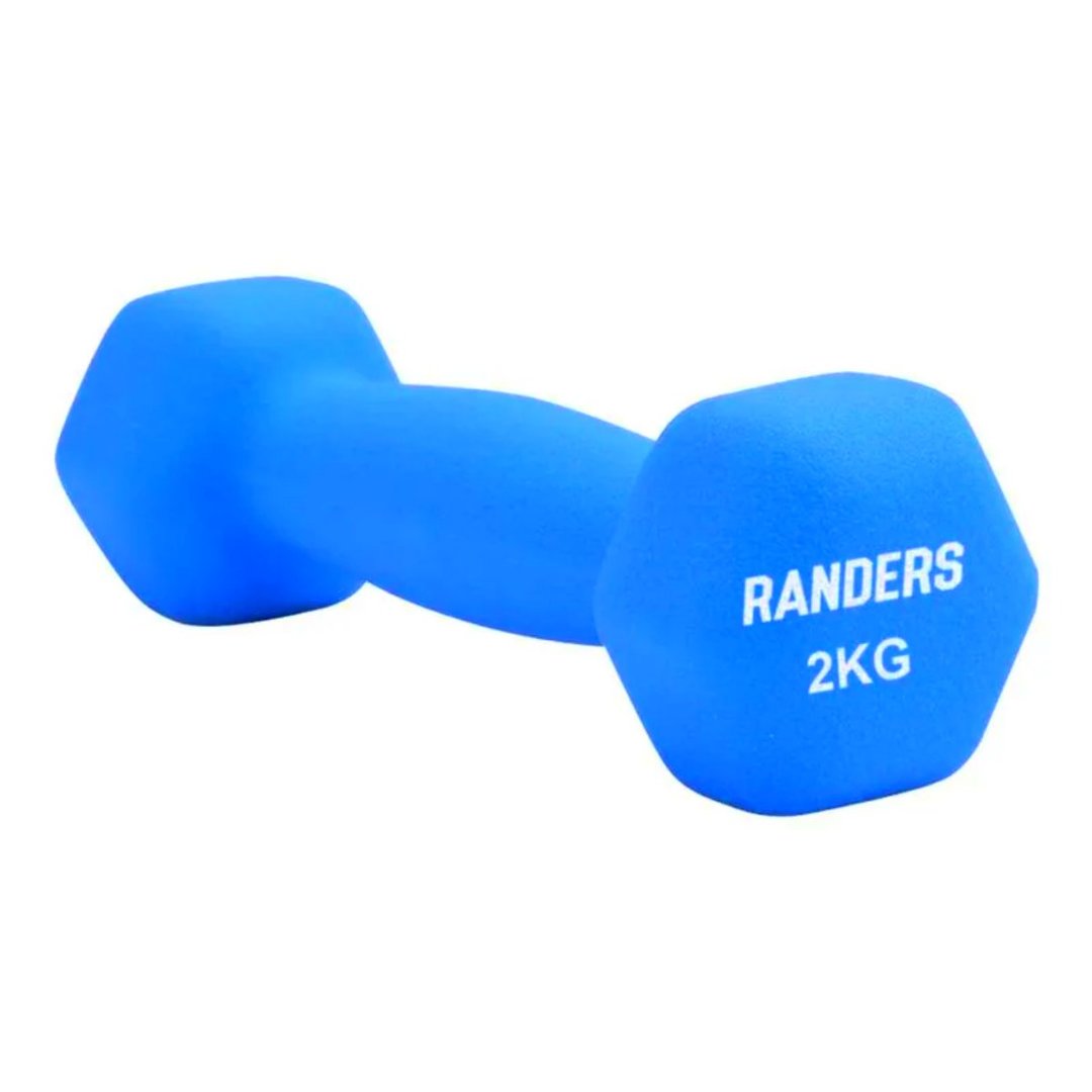 Manubrio De Neoprene - -  2 Kg - - Hexagonal - Randers - - - Azul