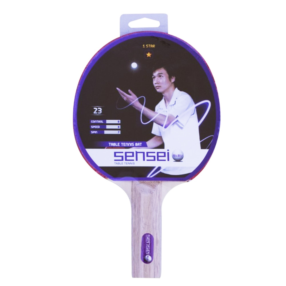 Paleta De Ping Pong Sensei 1 Star - Pack Individual