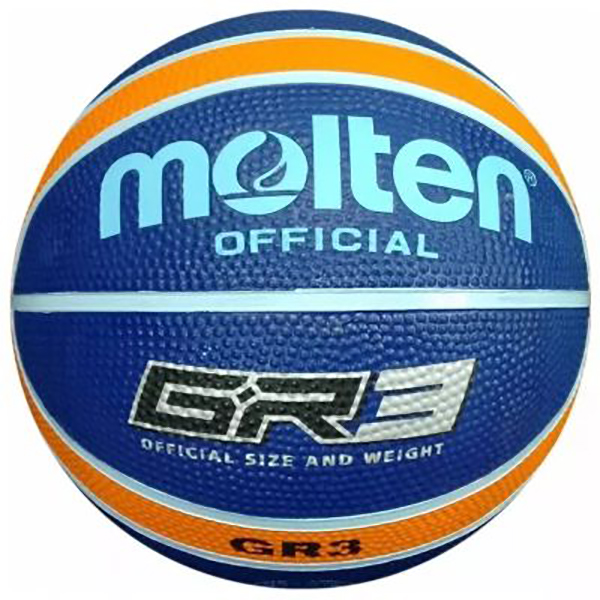 Pelota De Básquet Nº 3 Molten Gr3 Goma Azul