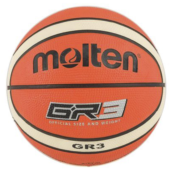 Pelota De Básquet Nº 3 Molten Gr3 Goma Naranja