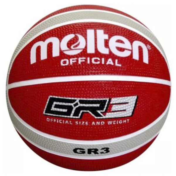 Pelota De Básquet Nº 3 Molten Gr3 Goma Roja