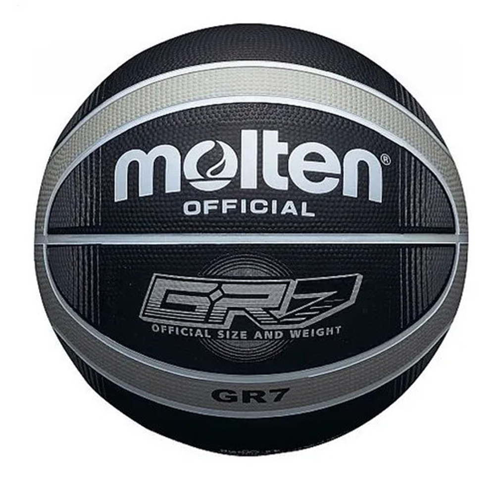 Pelota De Básquet Nº 7 Molten Gr7 Goma Negra