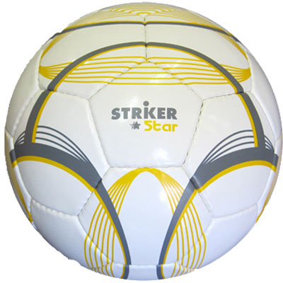 Pelota De Futbol Nº 5 Striker Star Blanca