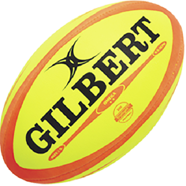 Pelota De Rugby N° 5 Gilbert Omega Flúo