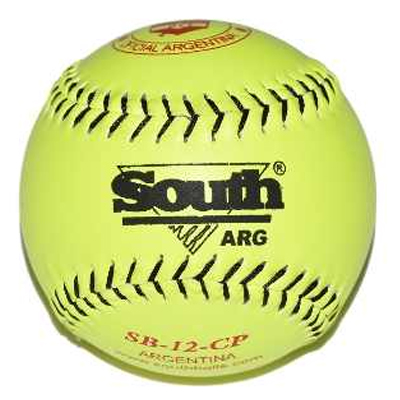 Pelota  Softball  Mod Sb-12 Pulgadas  Amarilla  Slow Pitch Marca South