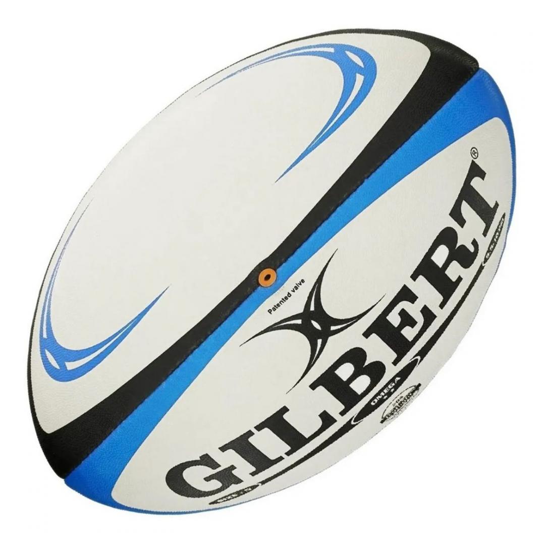 Pelota De Rugby N° 5 Gilbert Omega  -- Blanca