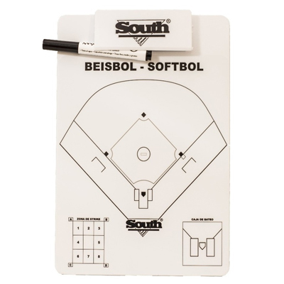 Pizarra Tactica De Softball Y Beisbol Con Fibron  - Marca South