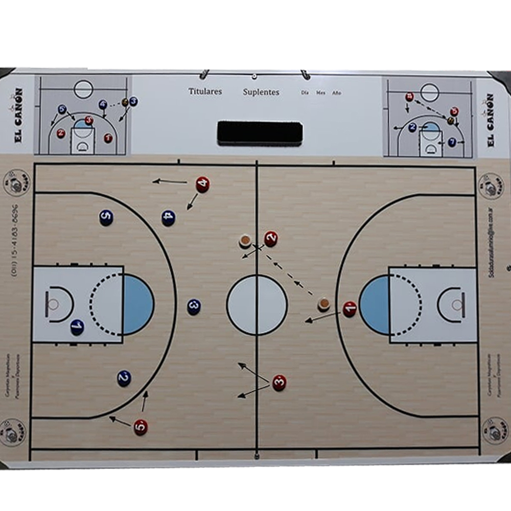 Pizarra Grande Magnetica  De 60 X 80 Cm  -basquet