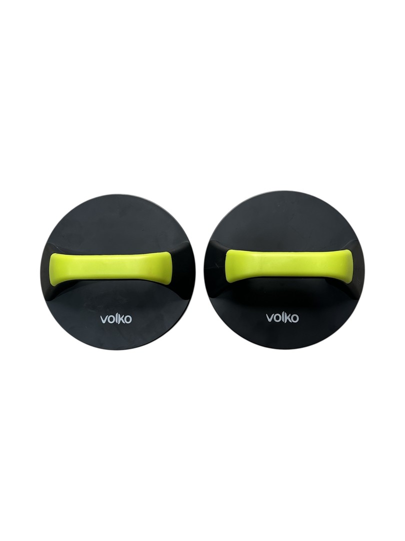 Manija Para Flexiones De Brazo Circular - Push Up - Con Rotacion - X Par - 20 X 8,5 Cm. Marca Volko