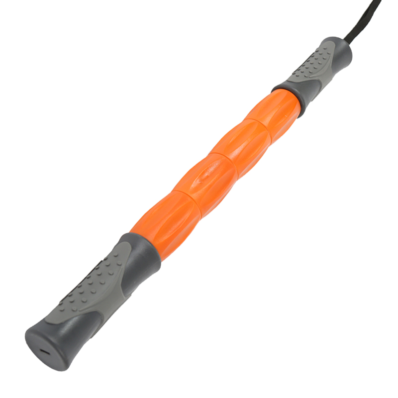 Barra Masajeadora Con Rodillos Moviles -marca Drb- Naranja