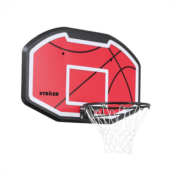 -tablero De Pared + Aro De Basquet 110x72cm - Polietileno De Alta Densidad - Marca Striker -