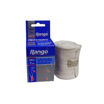 Venda Elastica Rango - De 7 Cm. X 3 Mts.  (por Unidad) - Color Blanco