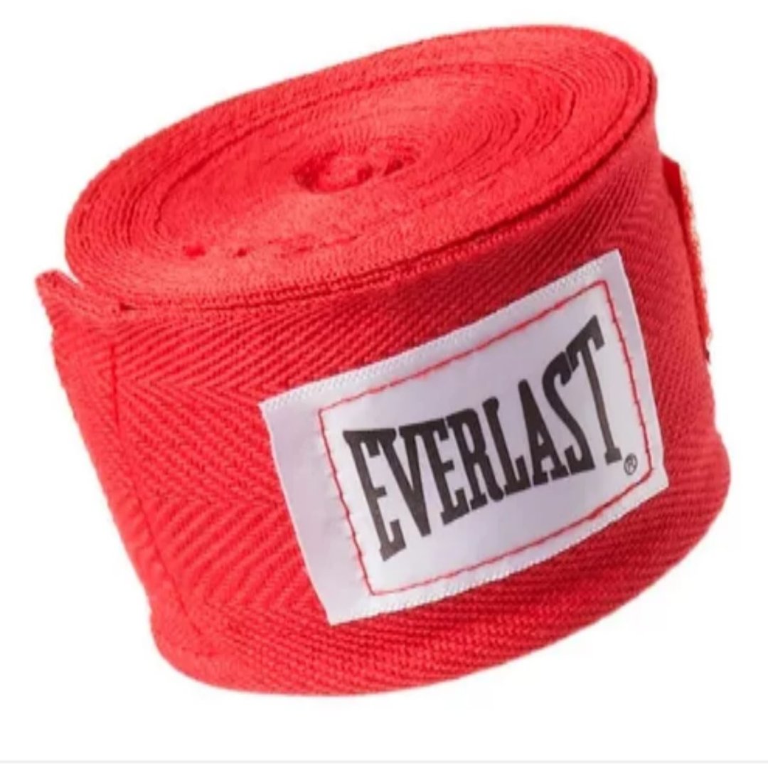 Venda De Boxeo Everlast Con Pasa Dedo Y Abrojo 5 Cm. X 3 Mts