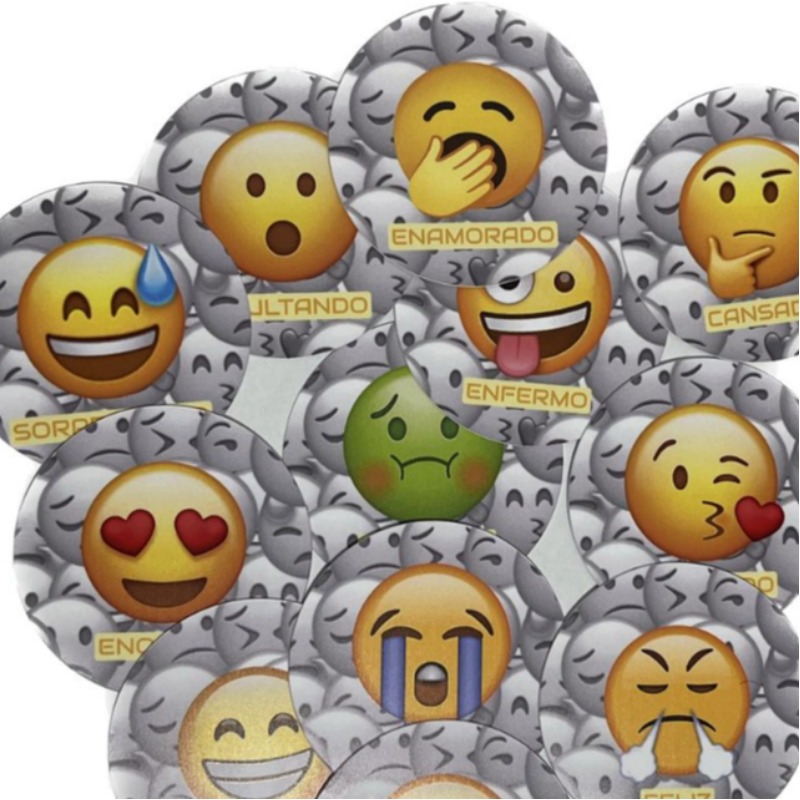 Juego De 12 Discos De Fatiga Neural -figuras Emojis